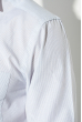 Рубашка мужская в полоску, с карманом 50PD5065 бело-желтый