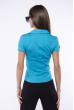 Рубашка женская с контурными карманами 118P289 бирюзовый