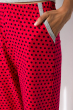 Пижама женская с принтом 107P134 серо-малиновый