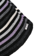 Комплект женский шапка, шарф в полоску 65PF3225 черно-серый