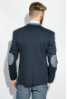 Пиджак мужской с вставками на лакотках 409F001 синий