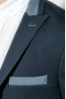 Пиджак мужской с вставками на лакотках 409F001 синий