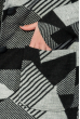 Пальто женское на стеганном подкладе, с потайной застежкой 64PD2691 черно-серый квадрат