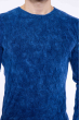 Джемпер приталенного кроя  11P243 синий варенка