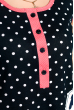 Ночная рубашка женская с принтом 107P03802 темно-синий / розовый