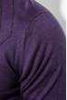 Кардиган мужской с орнаментом ромба 50PD435 фиолетовый