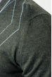 Кардиган мужской с орнаментом ромба 50PD435 темно-серый