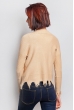 Кофта необычного кроя 726K001 песочный Кофта необычного кроя 726K001 песочный
