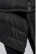 Куртка женская с отстегивающимся низом, крупный брелок на рукаве 315V001 черный