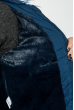 Куртка женская с отстегивающимся низом, крупный брелок на рукаве 315V001 синий