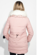 Куртка женская с отстегивающимся низом, крупный брелок на рукаве 315V001 розовый