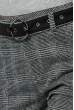 Брюки женские карман-обманка, с контрастным поясом 314V001 серый