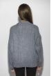 Свитер женский крупной вязки 21Z4018 сизо-синий