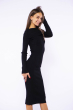 Платье вязаное с открытыми плечами 184P7045 черный