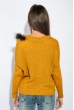 Свитер женский свободный 803K002 горчичный Свитер женский свободный 803K002 горчичный