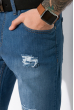 Шорты джинсовые 148P121-1 рваные светло-синий