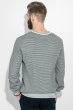 Пуловер мужской в полоску 50PD210 черно-серый