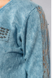 Джемпер женский летний нарядный 428F001-1 голубая варенка