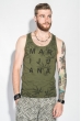 Майка мужская с узором 184F005-2 хаки