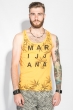 Майка мужская с узором 184F005-2 оранжевый