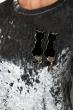 Костюм велюровый женский 121P022-1 темно-серый