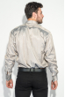 Рубашка мужская в полоску 50PD709-8 бежево-серый