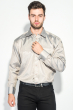 Рубашка мужская в полоску 50PD709-8 бежево-серый