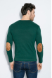 Пуловер мужской V-образный вырез 415F011 зеленый