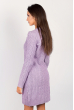 Платье женское вязаное с круглым вырезом 352K001 светло-сиреневый