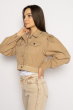 Куртка женская джинсовая 638F006 бежевый