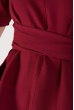 Блузон женский с поясом, короткий рукав 64P228-2 бордо