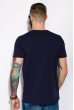 Стильная футболка с принтом 120PTP023-1 сине-черный