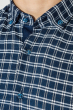 Рубашка мужская теплая, в клетку 50PD0041-4 сине-белый