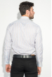 Рубашка мужская в полоску, классический воротник 50PD50802 бело-песочный