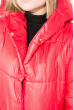 Куртка женская с  манжетами на рукавах 80PD1077 красный
