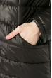 Пальто женское, однотонное с капюшоном  72PD230-1 черный