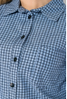 Туника-рубашка женская 64PD2871-1 голубая клетка