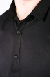 Рубашка мужская, однотонная 511F011 черный