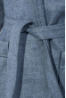 Пальто женское на поясе,с крупными карманами 64PD224-1 серо-голубой