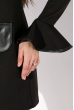 Платье женское с воланами на рукаве 83P1214 черный