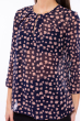 Шифоновая женская блуза  118P125-3 лилово-синий