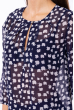 Шифоновая женская блуза  118P125-3 молочно-синий
