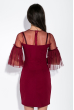 Платье женское, с кружевными вставками 83P1527 бордо
