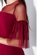 Платье женское, с кружевными вставками 83P1527 бордо