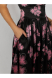 Платье черно-розовое 260P006 черно-розовый