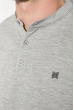 Поло мужское воротник-мандарин 473F015 светло-серый