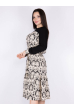Платье черно-бежевое 265P014 черно-бежевый