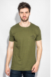 Футболка мужская базовая модель 168F034-2 хаки