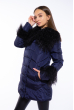 Теплая женская куртка 120PSKL5052 темно-синий