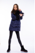Теплая женская куртка 120PSKL5052 темно-синий